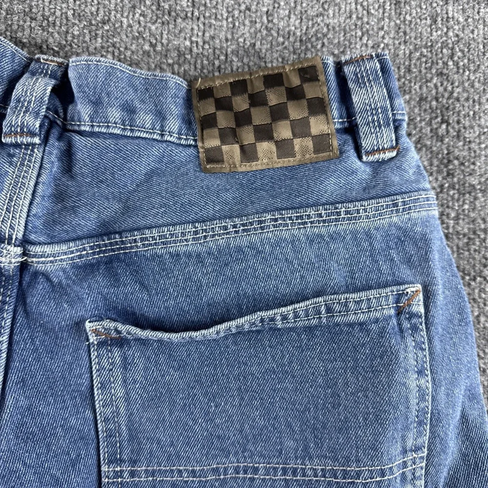 Vans Check-5 Loose Fit Straight Leg Mid-Rise Stonewash Blue Jeans Men's 31
